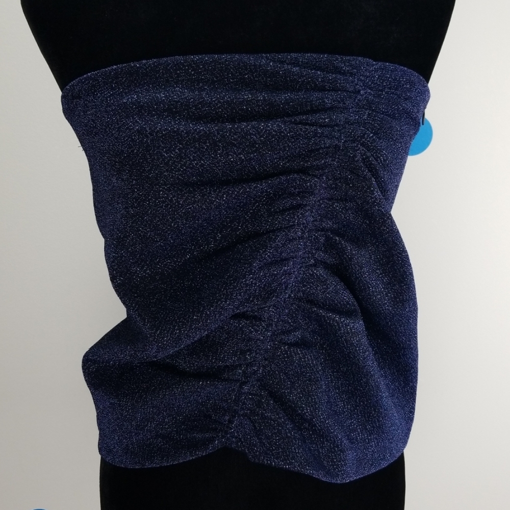 Zara Trafaluc Collection Blue Top